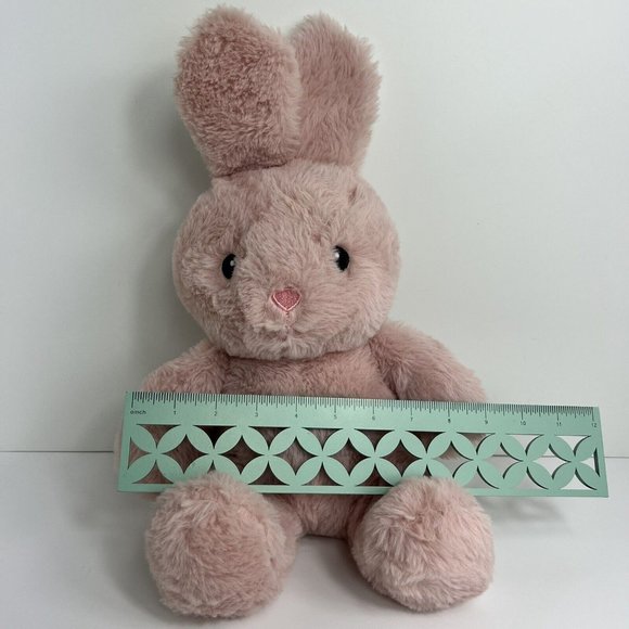 Spark Create Imagine Plush Bunny Rabbit Bell Rattle Crinkle Ears Pink 14" Easter - Picture 10 of 12